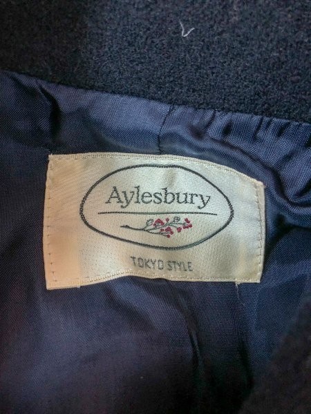 Aylesbury アリスバーリー エポーレット付き メルトン ダブルボタン ロングコート おしゃれ 羽織り アウター カジュアル_画像3