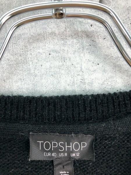 TOPSHOP top shop pattern weave knitted sweater pull over casual folklore clean . torn kaji tops put on turning 