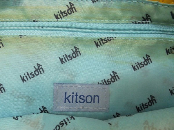 KITSON キットソン レディース スパンコール トートバッグ 水色黄色_画像2