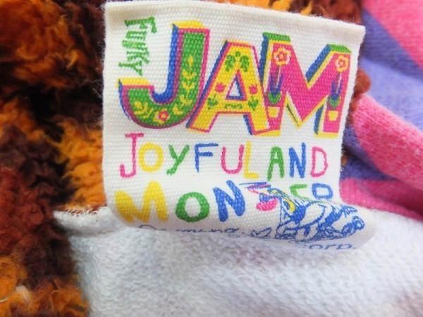 JAM JOYFULAND MONSTER レディース 総柄切替 派手 綿 ジップパーカー F カラフルの画像2