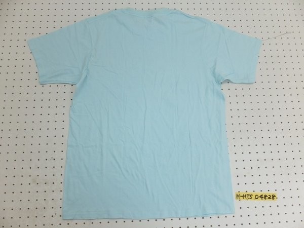 〈送料無料〉Printstar メンズ MK バラ 音符 プリント 半袖Tシャツ 大きいサイズ XL 明るい水色_画像3