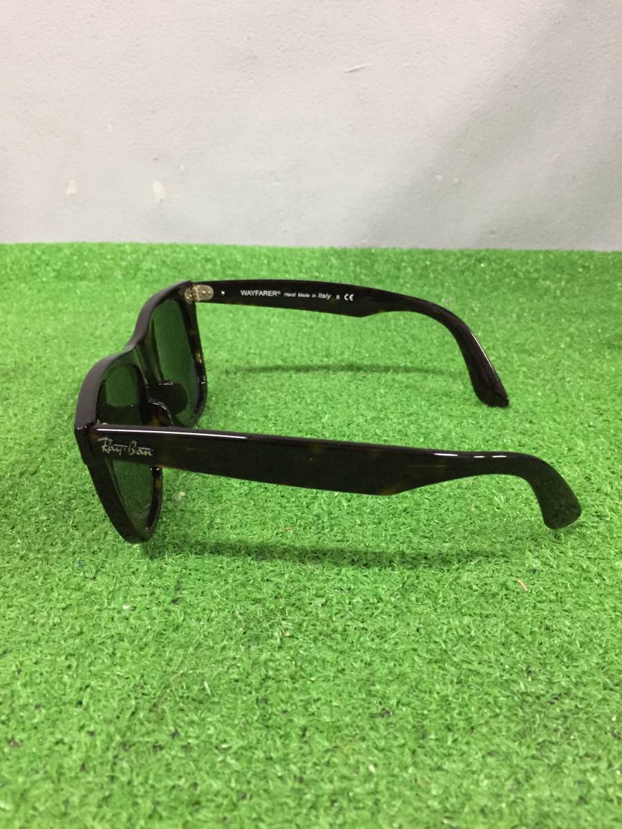 ② Rayban レイバン サングラス WAYFARER ウェイファーラー RB2140-F 902 54□18 150 3N ケース付き 10-76_画像3