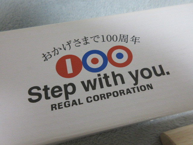 ●未使用●REGAL●リーガル 100周年記念 シューキーパー 木製●Step with you●_画像2