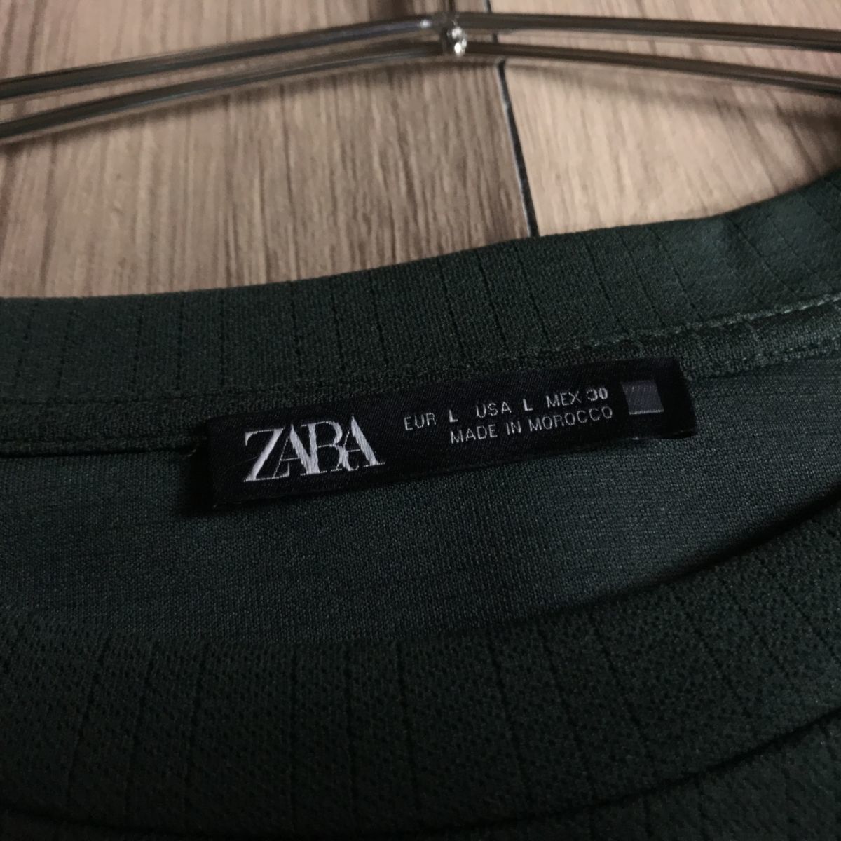 100円スタート☆ ZARA ザラ　ワンピース　グリーン系　ベルト付き_画像4