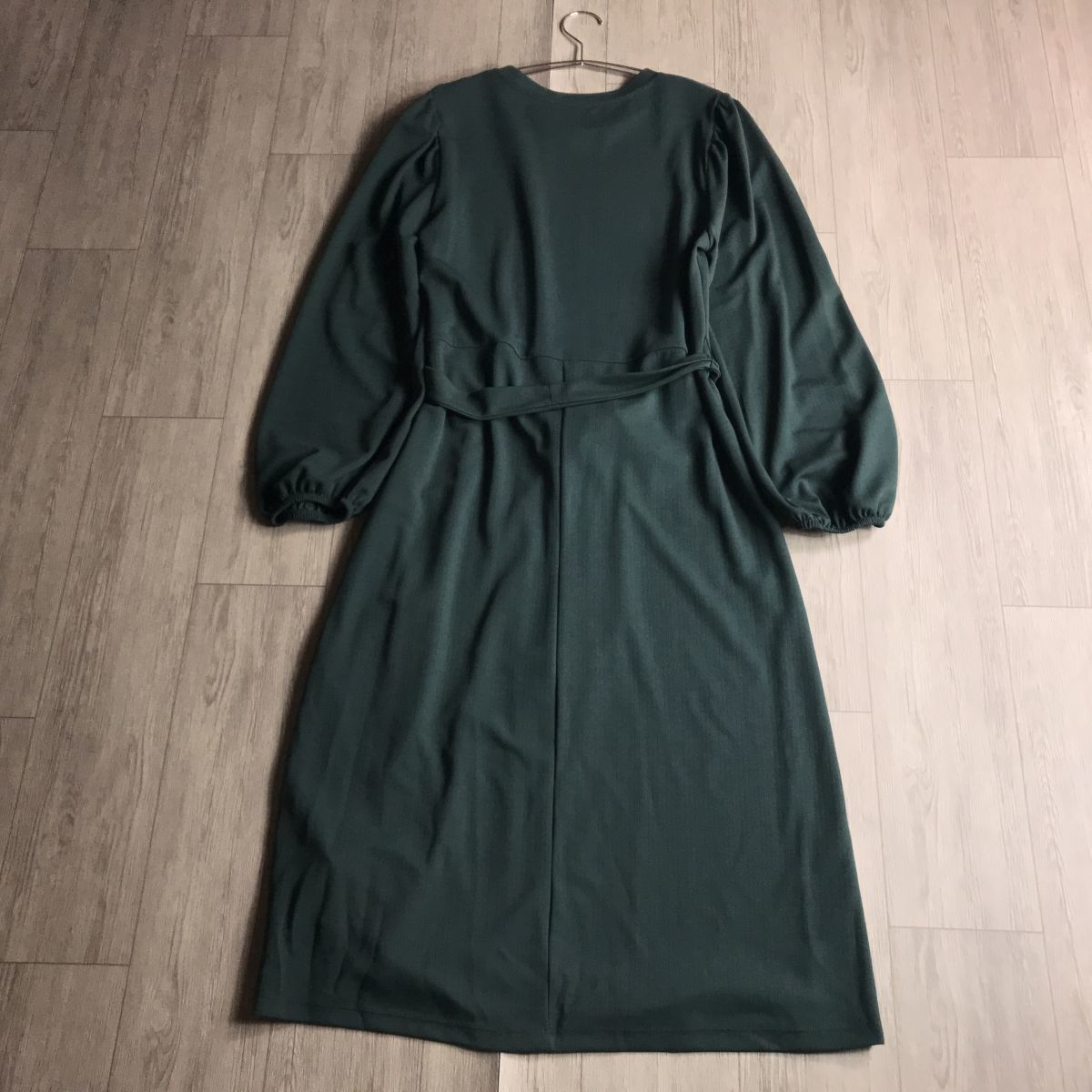 100円スタート☆ ZARA ザラ　ワンピース　グリーン系　ベルト付き_画像8