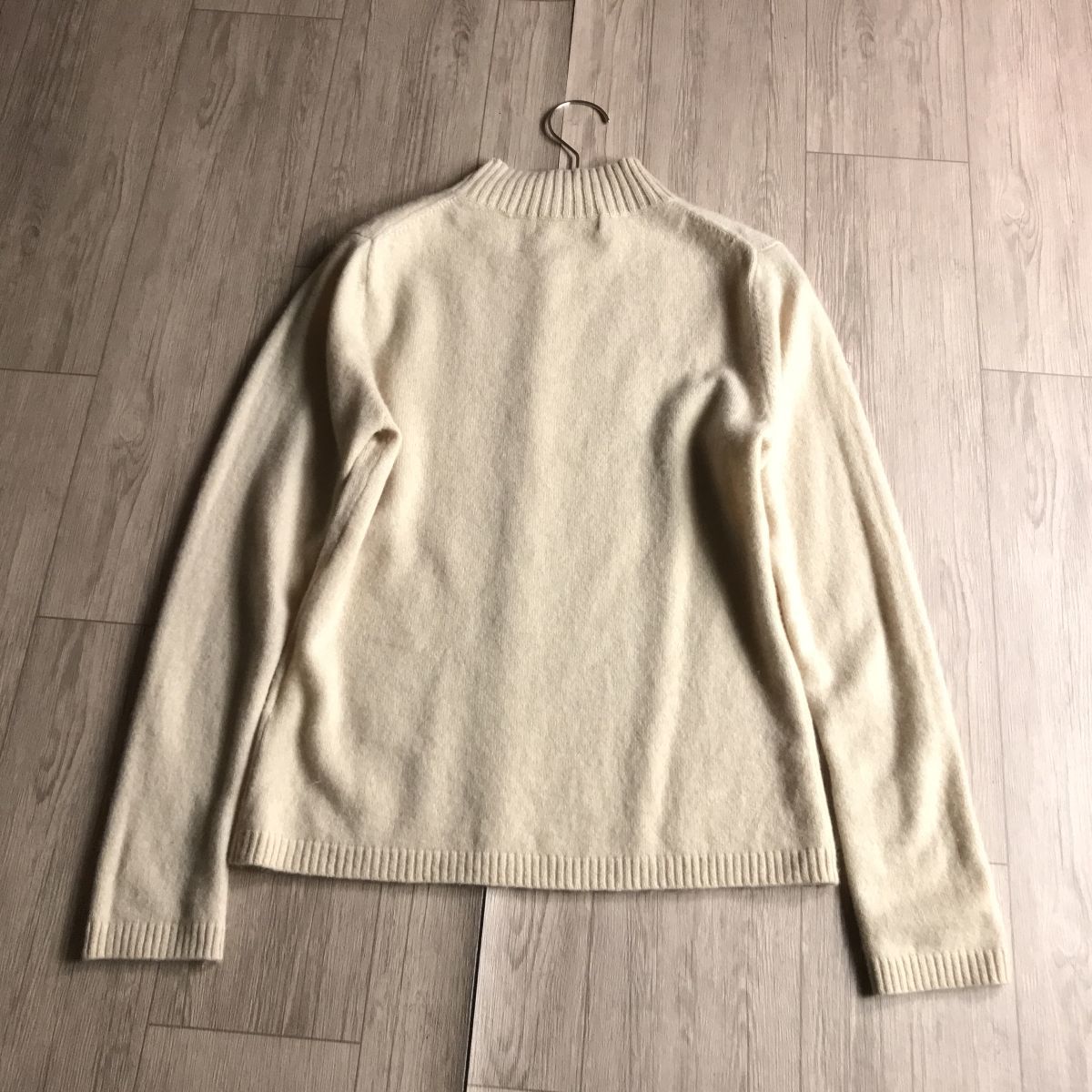 100円スタート○ clothing カシミヤブレンド　ニット　セーター　ハイネック　モックネック_画像7