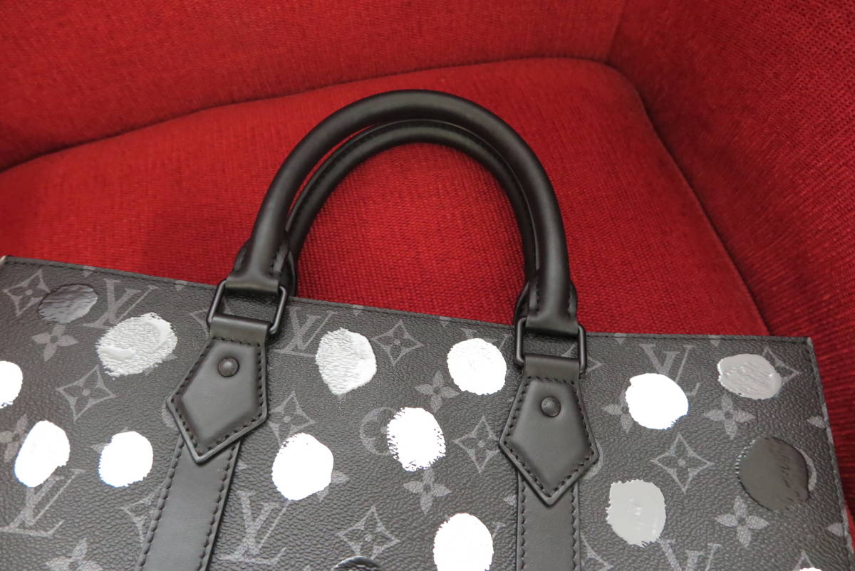 【未使用/展示品】LOUIS VUITTON/ルイヴィトン/草間彌生/トートバッグ/2way/サックプラ/エクリプスドット/モノグラム/ブラック/M46404/限定_画像6