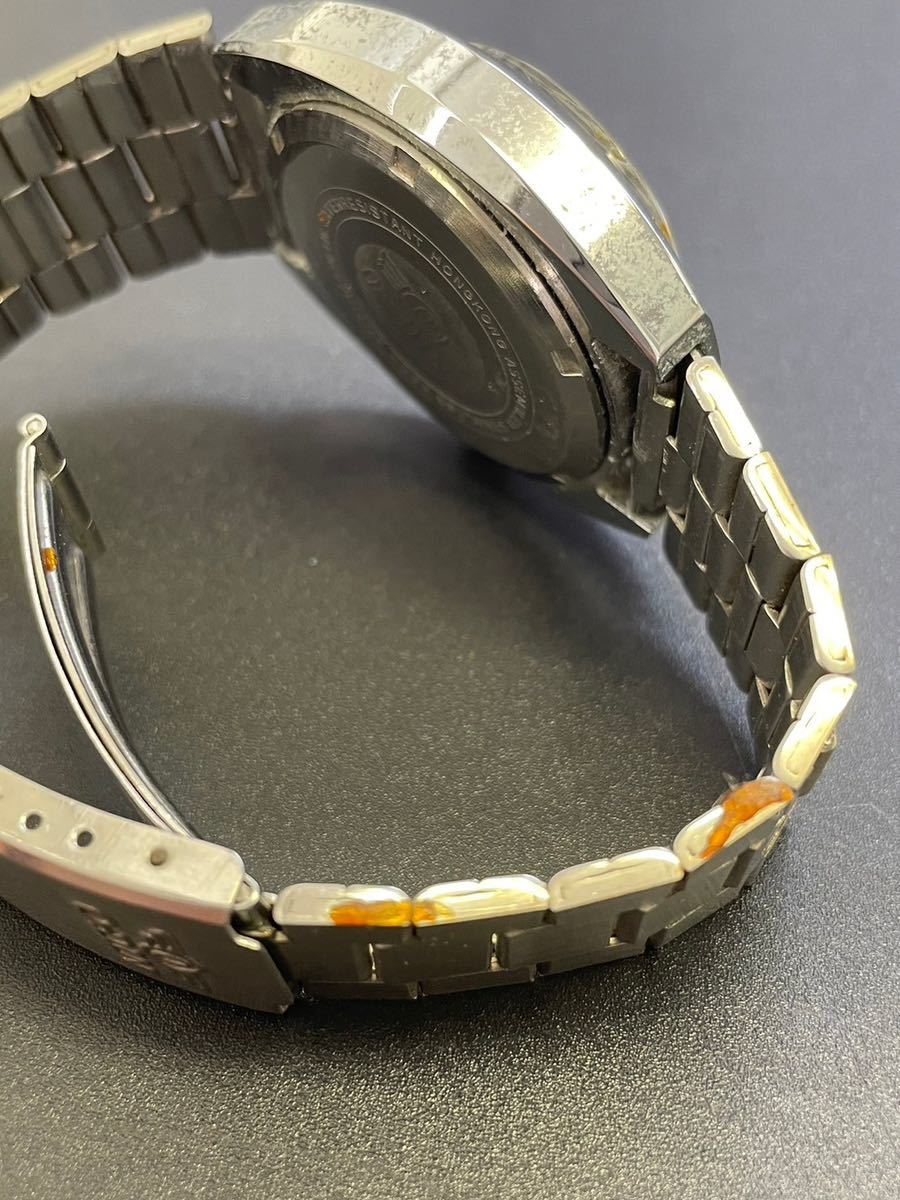 O-DIN オーディン DELUXE アンチマグネチック デイト ツートンカラー ブラック/シルバー文字盤 メンズ 手巻き 腕時計 動作確認済み_画像6