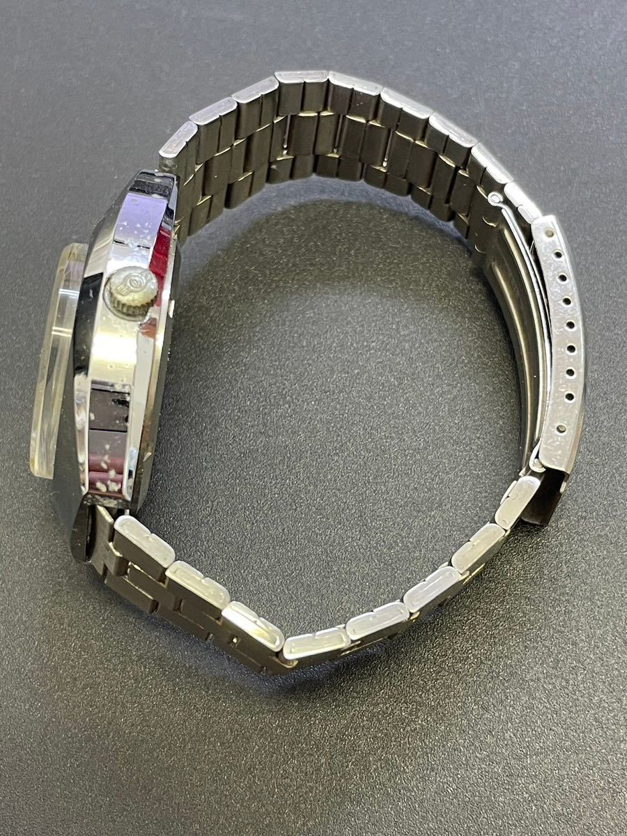 O-DIN オーディン DELUXE アンチマグネチック デイト ツートンカラー ブラック/シルバー文字盤 メンズ 手巻き 腕時計 動作確認済み_画像4