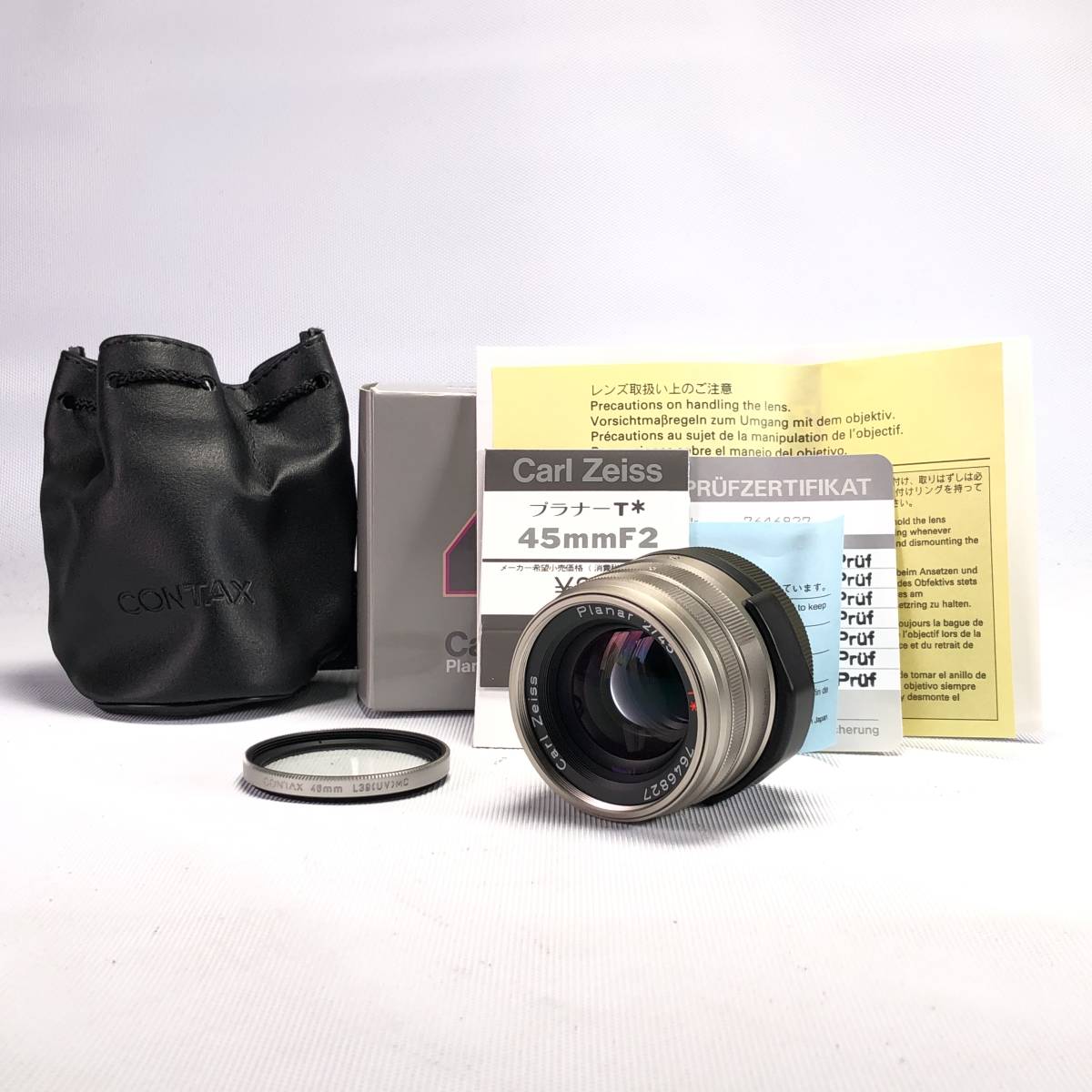 CONTAX Carl Zeiss Planar 45mm F2 T* コンタックス Gマウント 並品 ヱOA4c_画像1