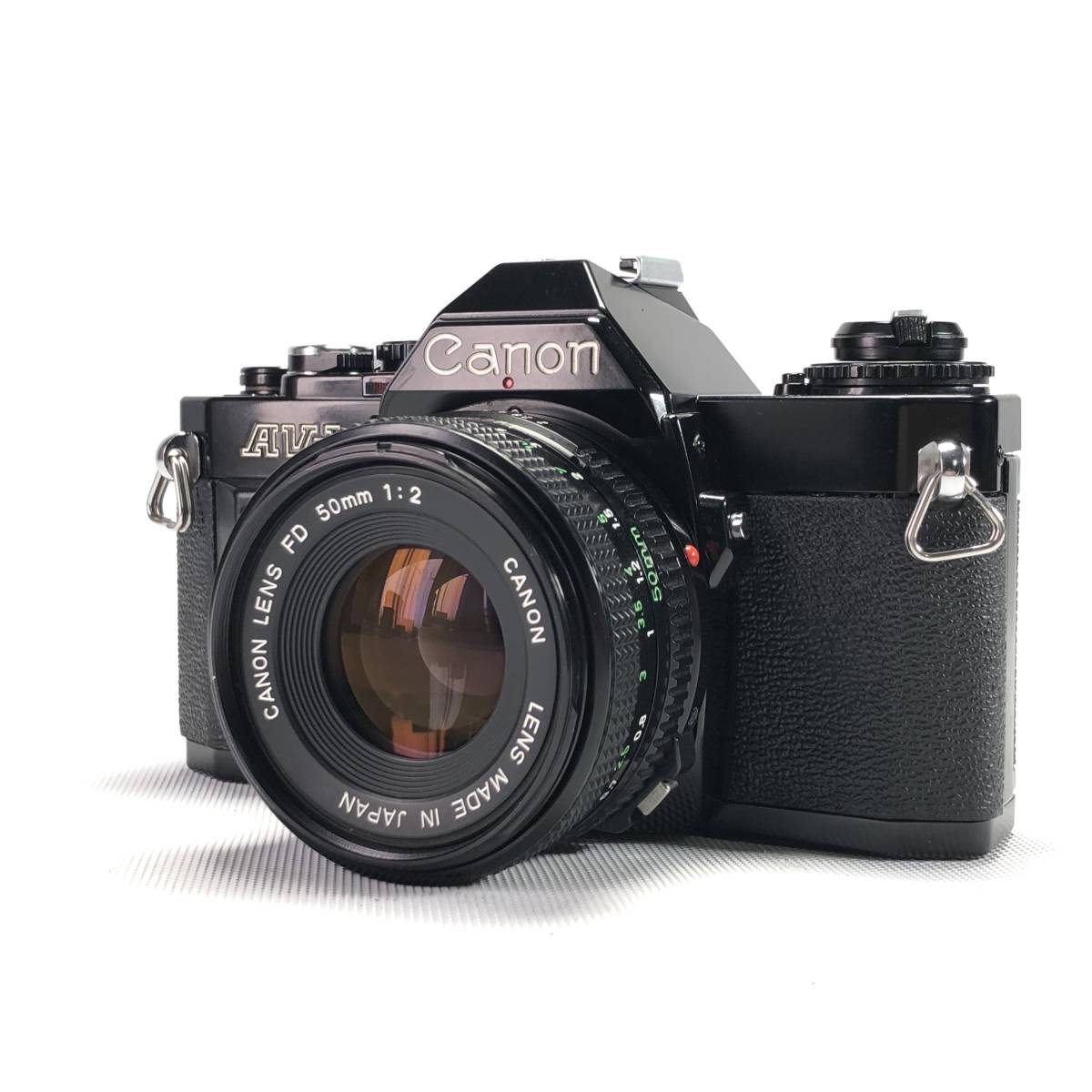 Canon AV-1 + 50mm F2 キヤノン フィルム 一眼レフ カメラ 良品 ヱOA4a