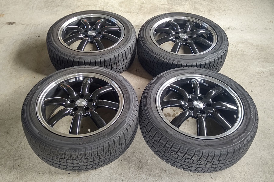 山口)Eurodesign クラシックエイト 18インチ 7.5J+48 5H/112 WINTERMAXX 20年製 225/50R18 中古 【送料別途】 ▲C231210N01 KN10C_画像1