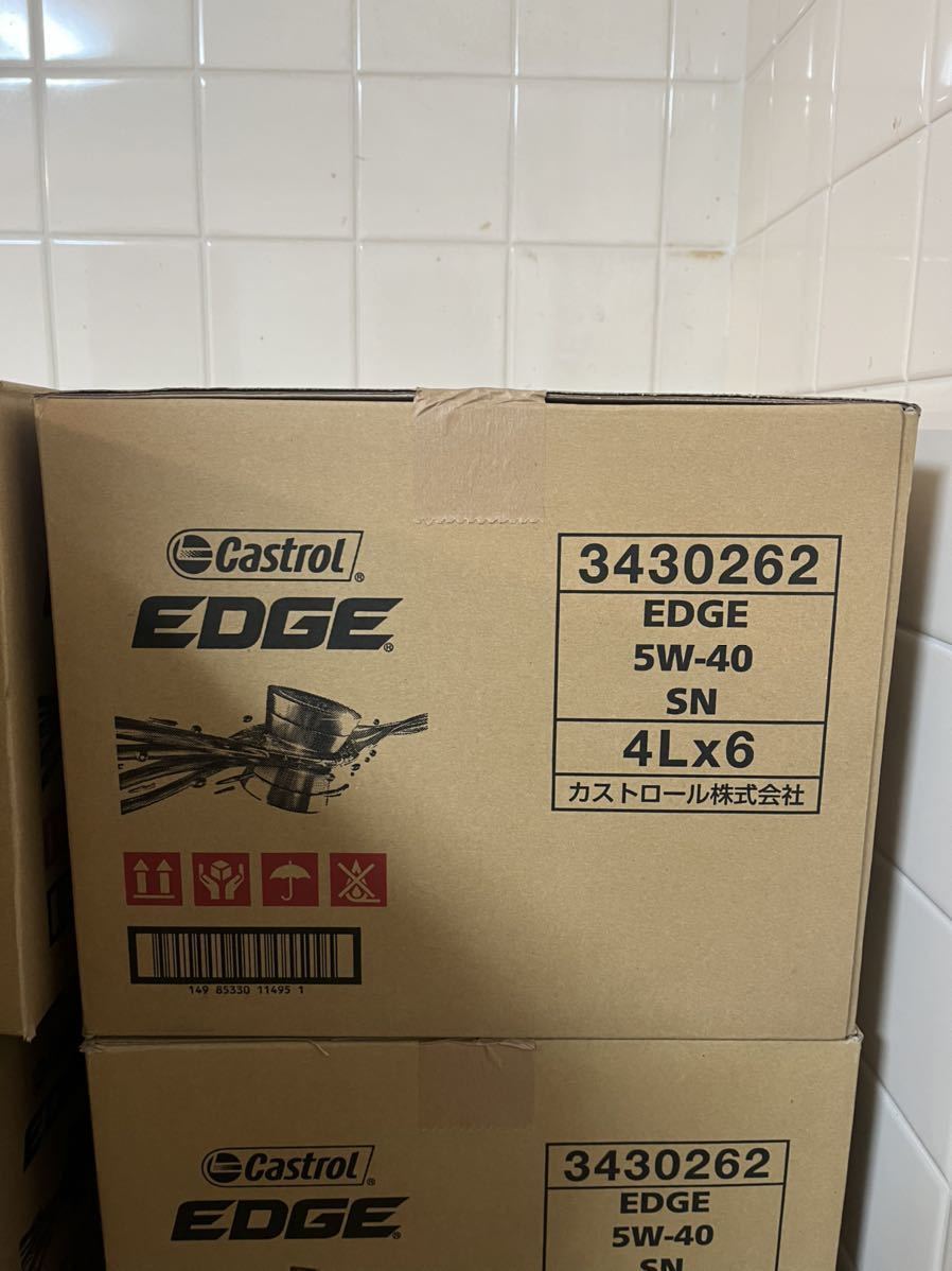 全国送料無料！！カストロール EDGE TITANIUM エッジ チタニウム 5w-40 4Lワンケース 6 缶入り 全合成油_画像1