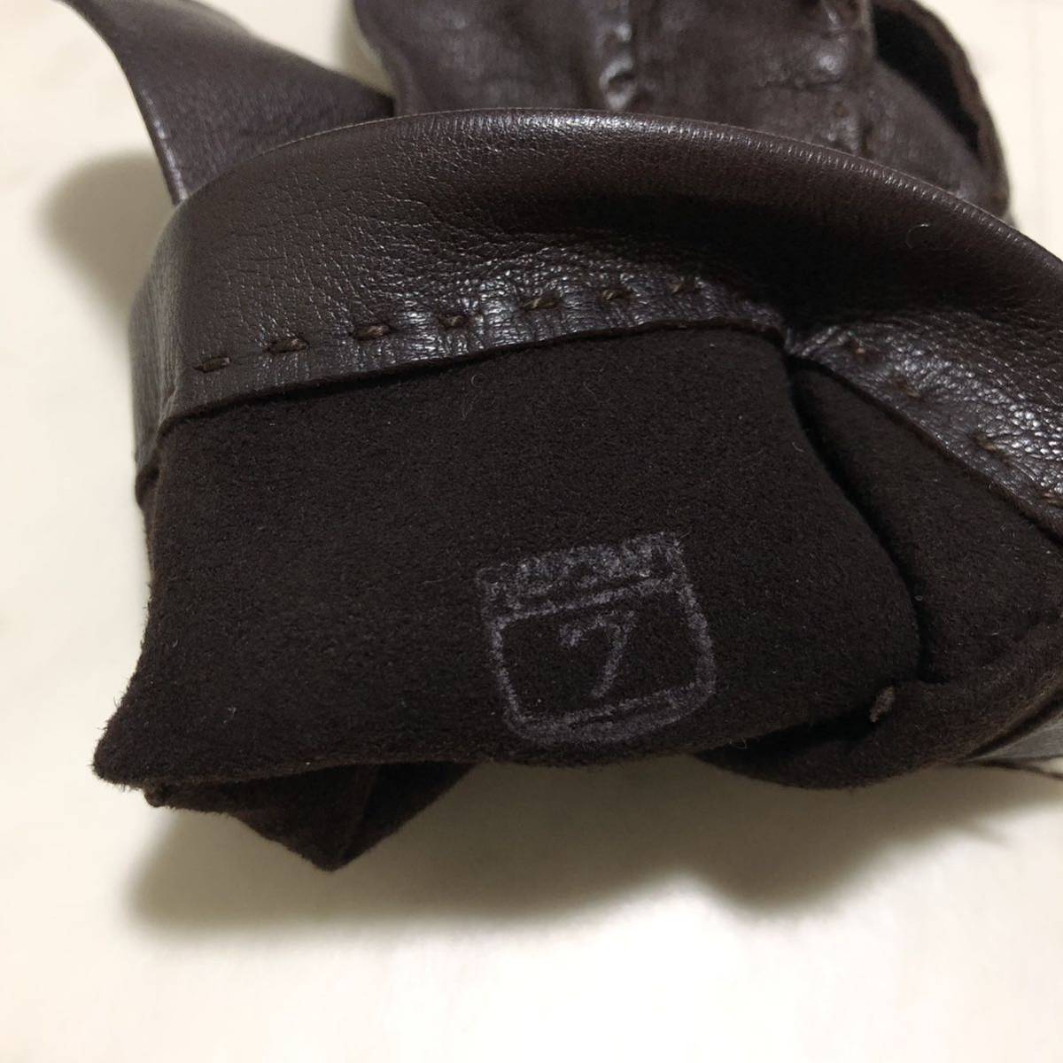 【送料360円】USED レザーグローブ 革手袋 女性用 レディース EE47_画像3