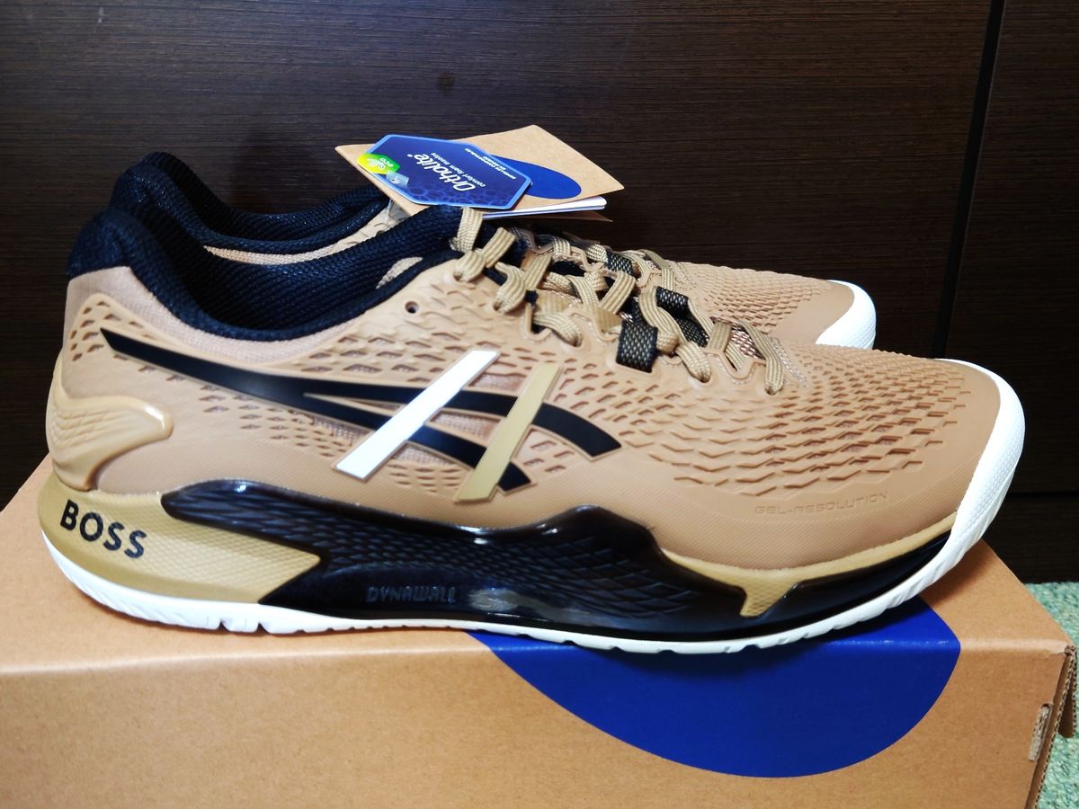 新品 ASICS × BOSS GEL-RESOLUTION 9 27 5cm Camel/Black 新品 ASICS × BOSS GEL-RESOLUTION 9 27 5cm Camel/Black