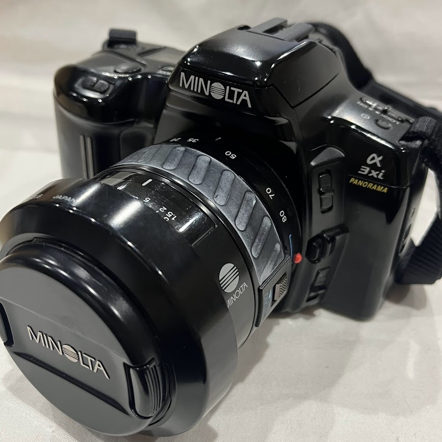 ★一眼レフカメラ★　ミノルタ　α3xi PANORAMA　/　ミノルタ　AF ZOOM 28-80㎜　1：4(22）-5.6　Φ55㎜　ジャンク現状品_画像3