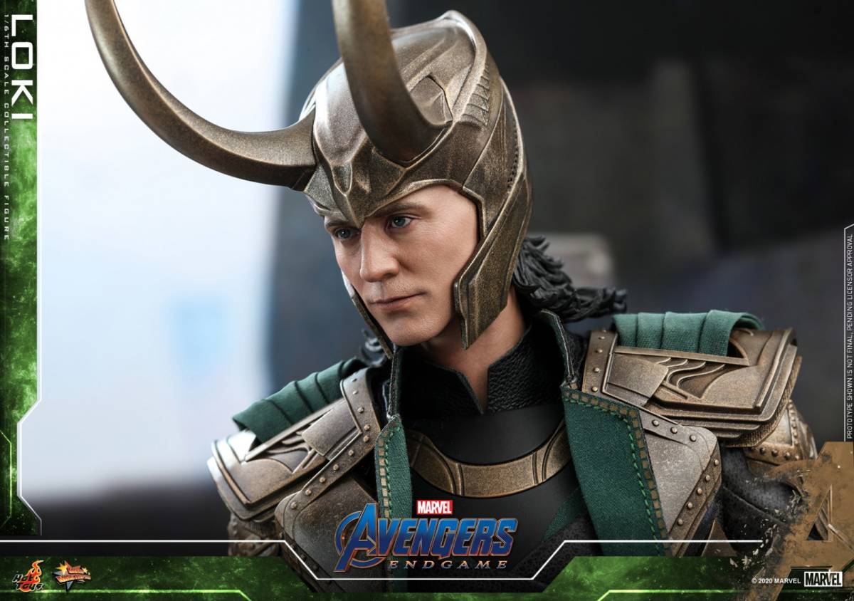 ホットトイズ 1/6 アベンジャーズ エンドゲーム ロキ 未開封新品 MMS579 Avengers Endgame Loki HOTTOYS_画像3