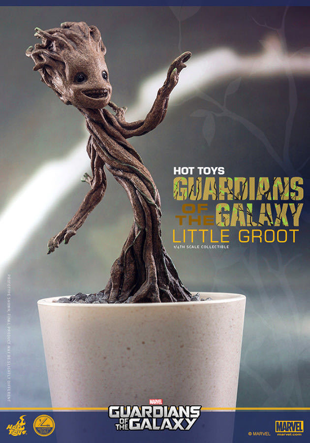 ホットトイズ 1/4 ガーディアンズ・オブ・ギャラクシー グルート （植木鉢版） 再生産 未開封新品 QS004 Little Groot HOTTOYS_画像4