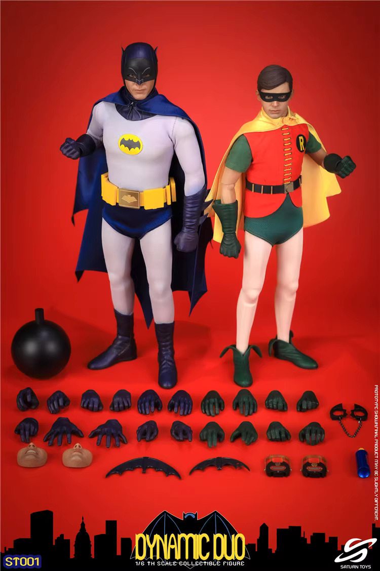 Saturn Toys 1/6 Dynamic Duo 2体セット 未開封新品 ST001 検) バットマン ロビン 1966年TVシリーズ サイドショウ SIDESHOW_画像8