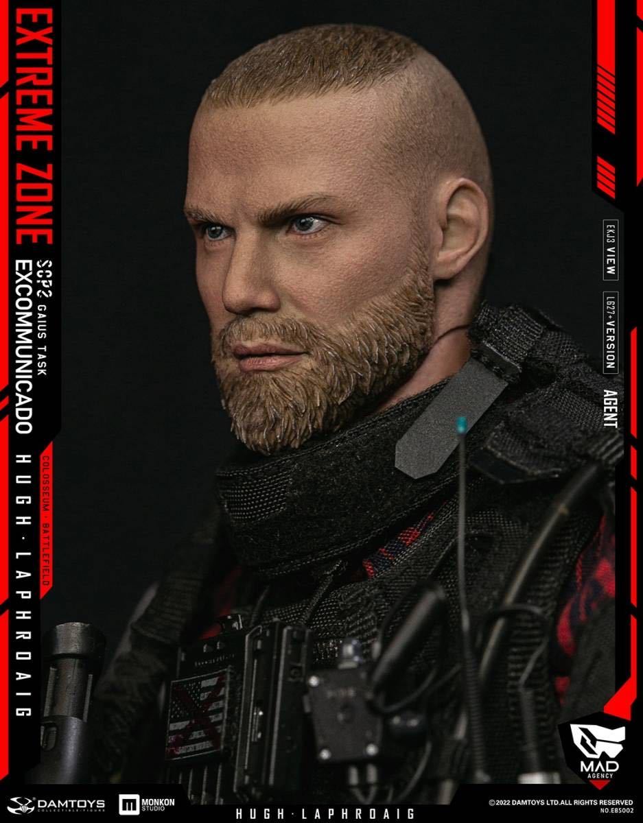 DAMTOYS 1/6 エクストリームゾーン エージェント ヒュー・ラフロイグ 未開封新品 EBS002 EXTREME ZONE Agent HUGH LAPHROAIG 検) DID 3R_画像6