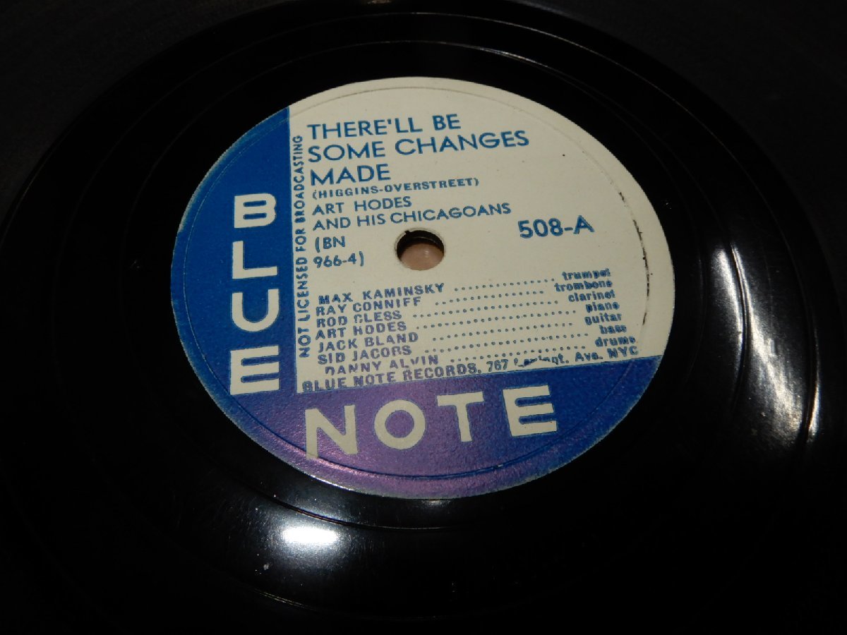 SP78☆人気のBLUE NOTE☆508-A:YHERE'LL BE SOME CHANGES MADE☆508-B:CLERK AND RANDOLPH☆☆767 Lexingt.Ave.NYC☆きれいな面☆管理122_画像1