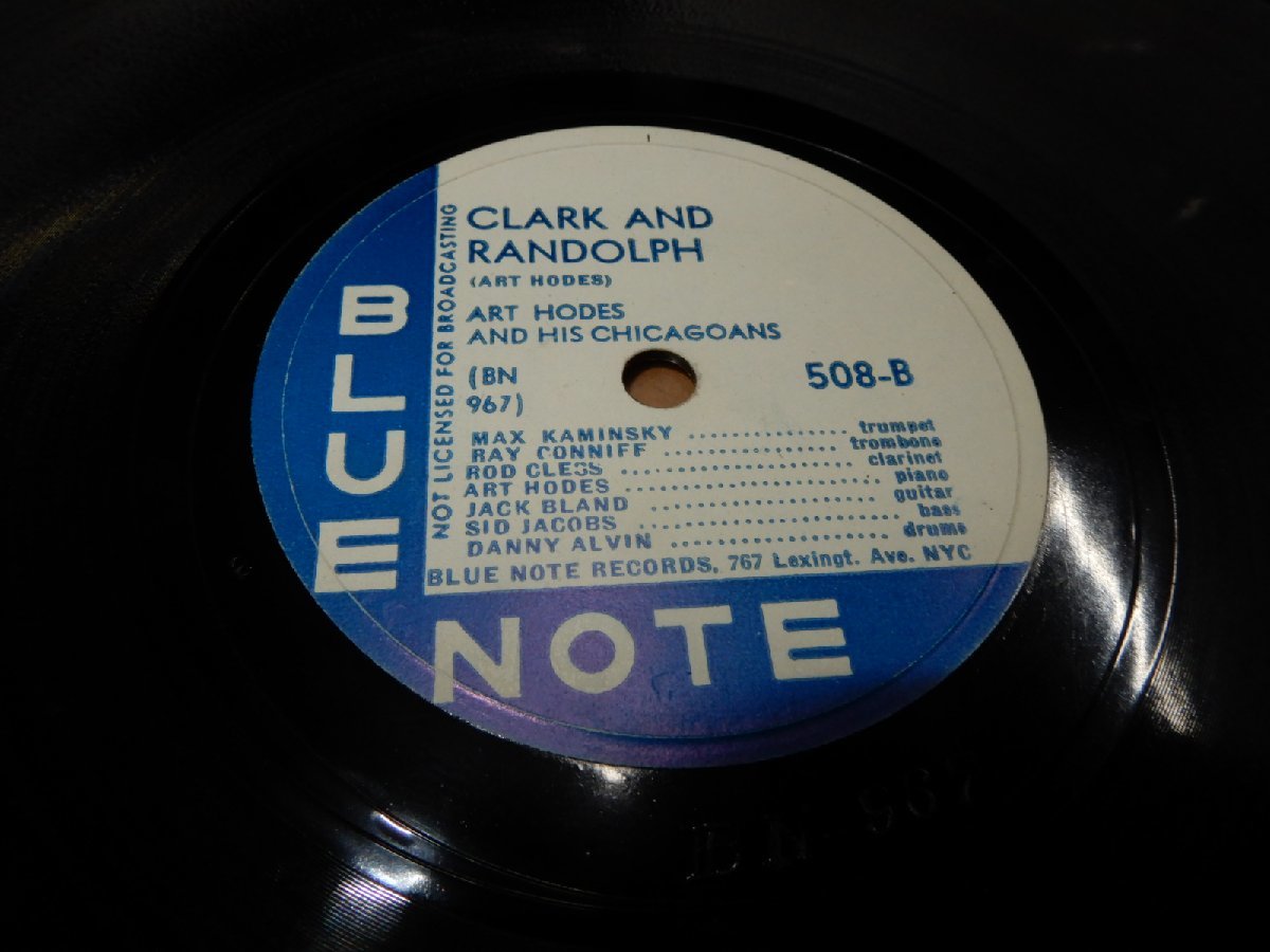SP78☆人気のBLUE NOTE☆508-A:YHERE'LL BE SOME CHANGES MADE☆508-B:CLERK AND RANDOLPH☆☆767 Lexingt.Ave.NYC☆きれいな面☆管理122_画像3