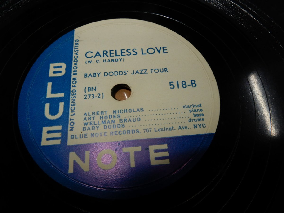 * сегодня Medama план *SP78* популярный BLUE NOTE*518-A:WININ\'BOY BLUES*518-B:CARELESS LOVE*BABY DODDS\' JAZZ FOUR*767 Lexingt.Ave.NYC труба 143