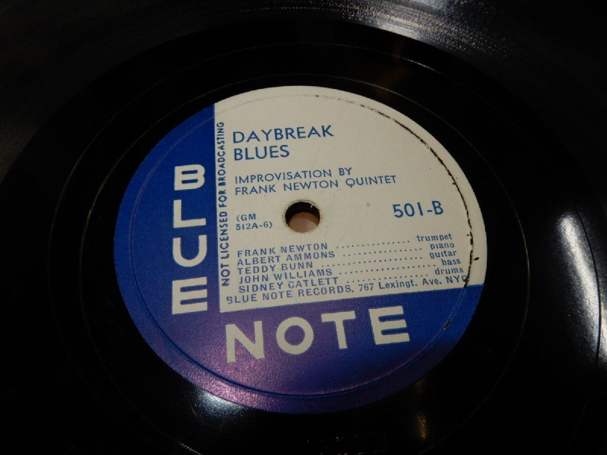 SP 78☆人気のBLUE NOTE☆501-A:WEARY LAND BLUES☆501-B:DAYBREAK BLUES☆IMPROVISATION BY J.C.HIGGINBOTHAM QUINTET☆管理147_画像3