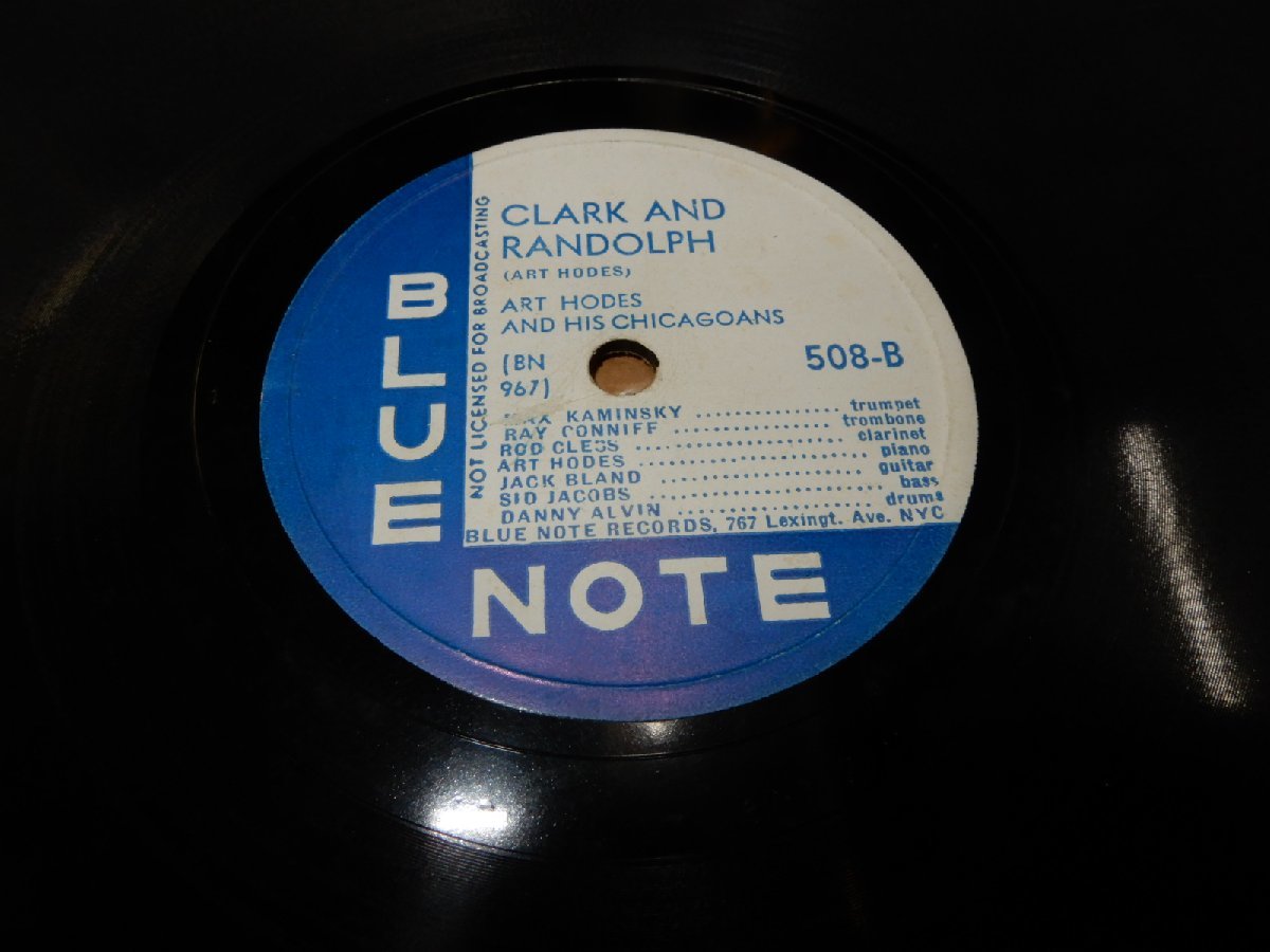 SP78* популярный BLUE NOTE*508-A:YHERE\'LL BE SOME CHANGES MADE*508-B:CLERK AND RANDOLPH*ART HODES*767 Lexingt.Ave.NYC* управление 151