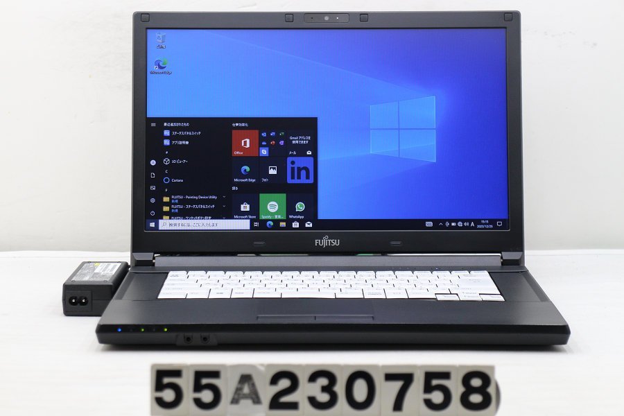 富士通 LIFEBOOK A577/T Core i3 7130U 2.7GHz/8GB/256GB(SSD)/15.6W/FWXGA(1366x768)/Win10 【55A230758】