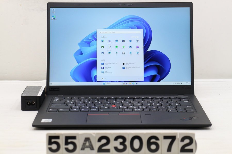 大人気新品 Lenovo ThinkPad X1 Carbon 7th Gen Core i5 10210U 1.6GHz/8GB/256GB(SSD)/14W/FHD(1920x1080)/Win11 クリック不良 【55A230672】 14インチ～