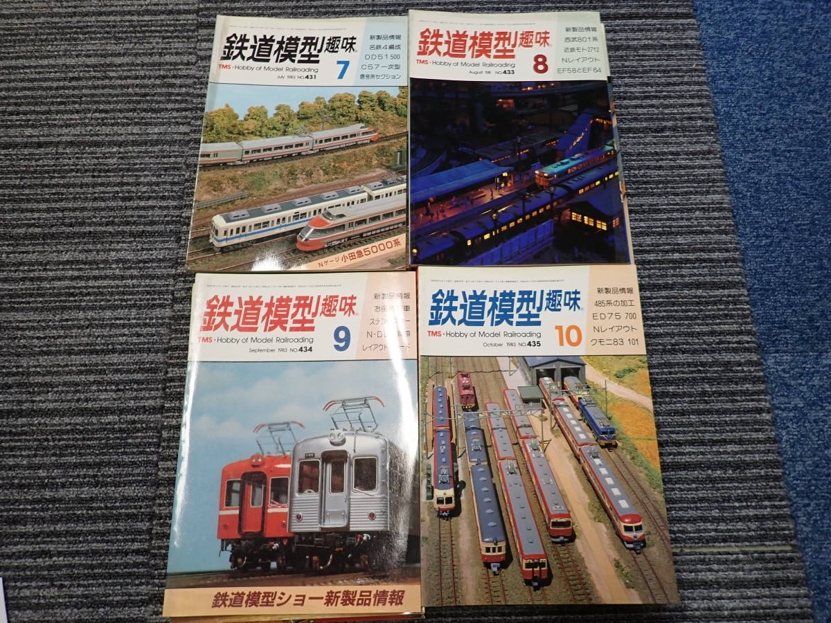 G18E☆　鉄道模型 趣味　1978～1983年　不揃い　まとめて40冊　1979、1982年は年揃い　機芸出版社　_画像10