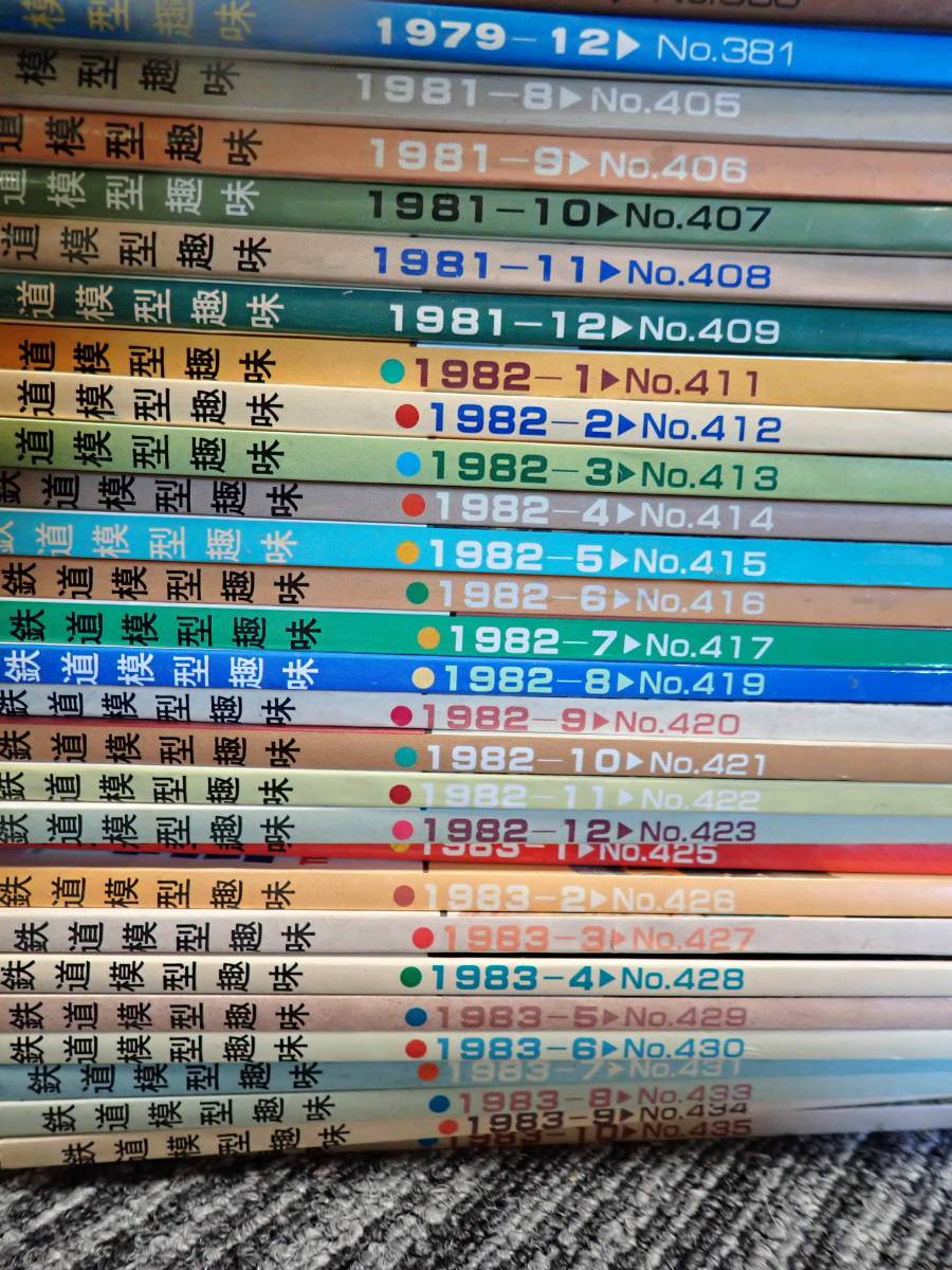 G18E☆　鉄道模型 趣味　1978～1983年　不揃い　まとめて40冊　1979、1982年は年揃い　機芸出版社　_画像3