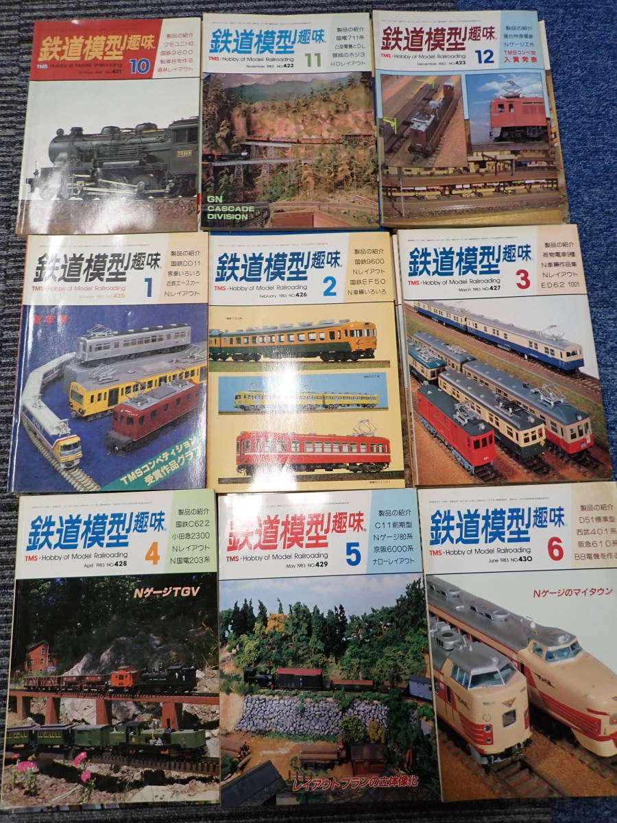 G18E☆　鉄道模型 趣味　1978～1983年　不揃い　まとめて40冊　1979、1982年は年揃い　機芸出版社　_画像9