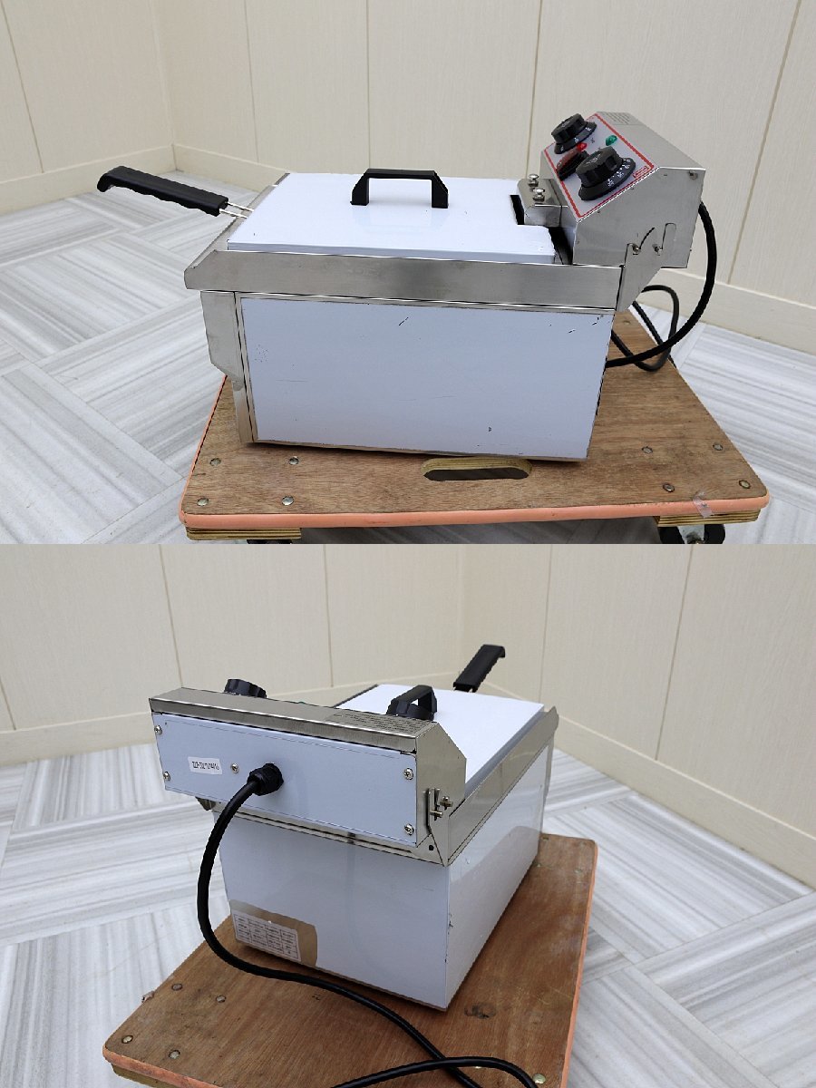 送料無料！未使用 ElectricFryer 卓上型 3Kw 電気フライヤー 1槽式 8L EH101V 220V 揚げ物天ぷら 店舗厨房業務用_画像5