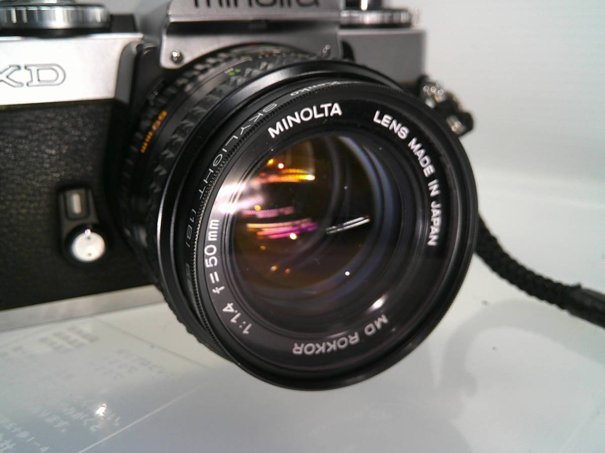 ★Ｍｉｎｏｌｔａ　ＸＤ★　ＭＤ　ＲＯＫＫＯＲ　1：1.4　ｆ＝50ｍｍ　ＷＩＮＤＥＲ・レンズフード・ストラップ付！_画像9