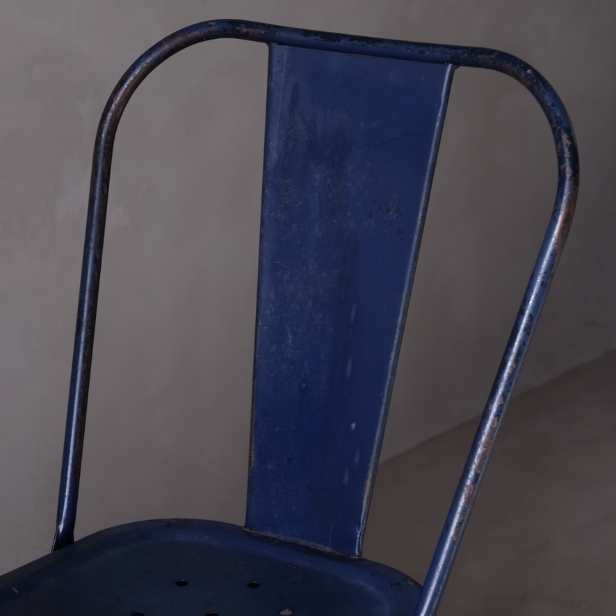 02709 フランスアンティーク Tolix A chair A / スタッキング アイアン 椅子 鉄 ヴィンテージ_画像4