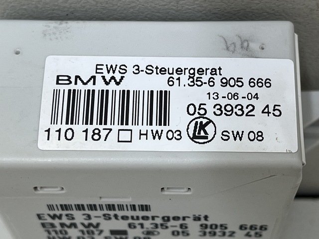 BMW 318Ci Mスポーツ E46 3シリーズ 04年 AY20 EWS3 コンピューター 61356905666 (在庫No:515704) (7508)_画像4