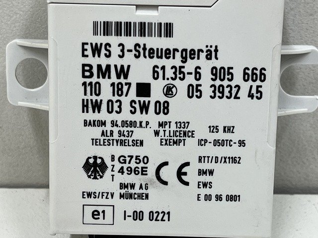 BMW 318Ci Mスポーツ E46 3シリーズ 04年 AY20 EWS3 コンピューター 61356905666 (在庫No:515704) (7508)_画像3