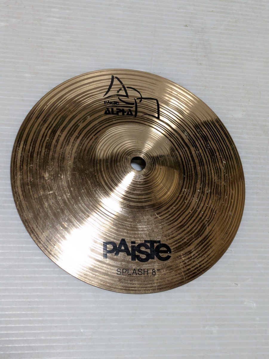 PAISTE　パイステ　ALPHA PAISTE SPLASH 8 ハイハットシンバル_画像1