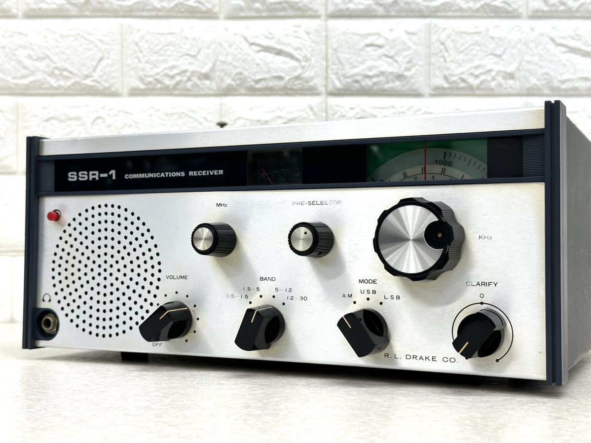 A564(100) DRAKE ドレーク SSR-1 COMMUNICATIONS RECEIVER 受信機　中古【通電ジャンク】