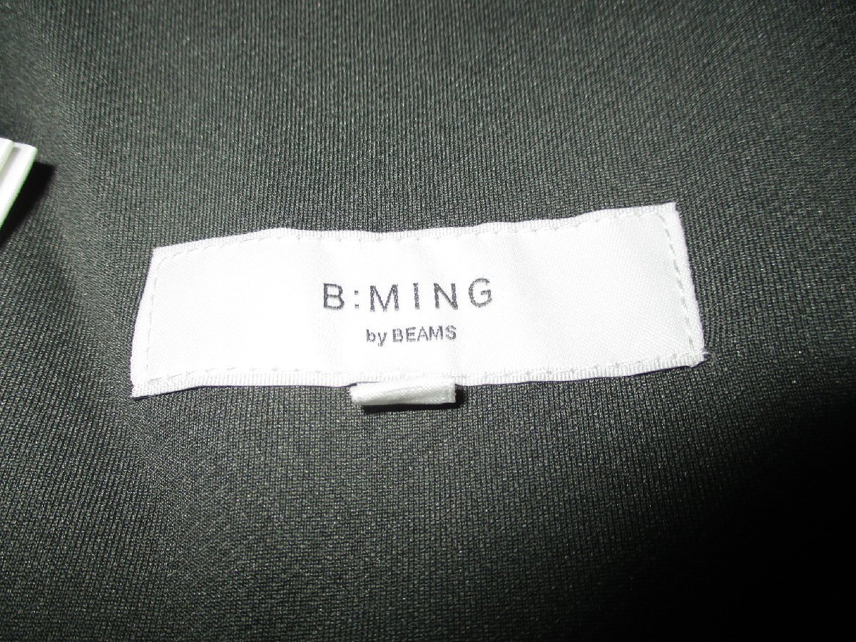 新品 M 定価1.98万 ビームス B:ming by BEAMS ストレッチ スーツ テーラードジャケット パンツ ジャージー風 上下 グレー オリーブ メンズ_画像5