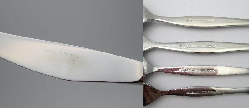 C171* unused goods 18-8 stainless steel STAINLESS STEEL cutlery spoon fork -p spoon 15ps.@ made of stainless steel 