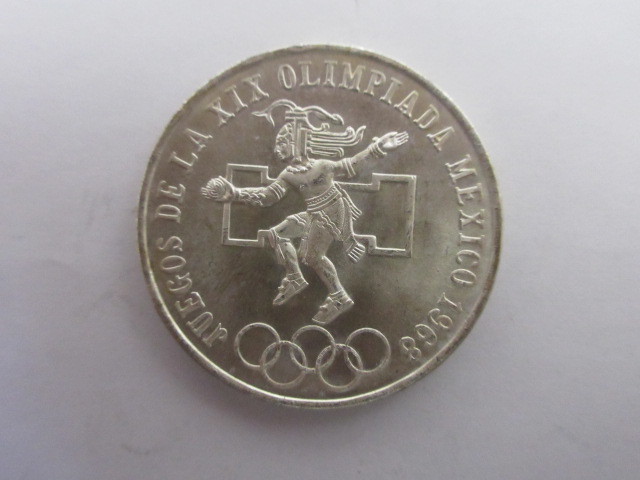 ★記念メダル★　メキシコオリンピック　25ペソ　1968年　記念硬貨　記念メダル　記念コイン　#32785_画像1