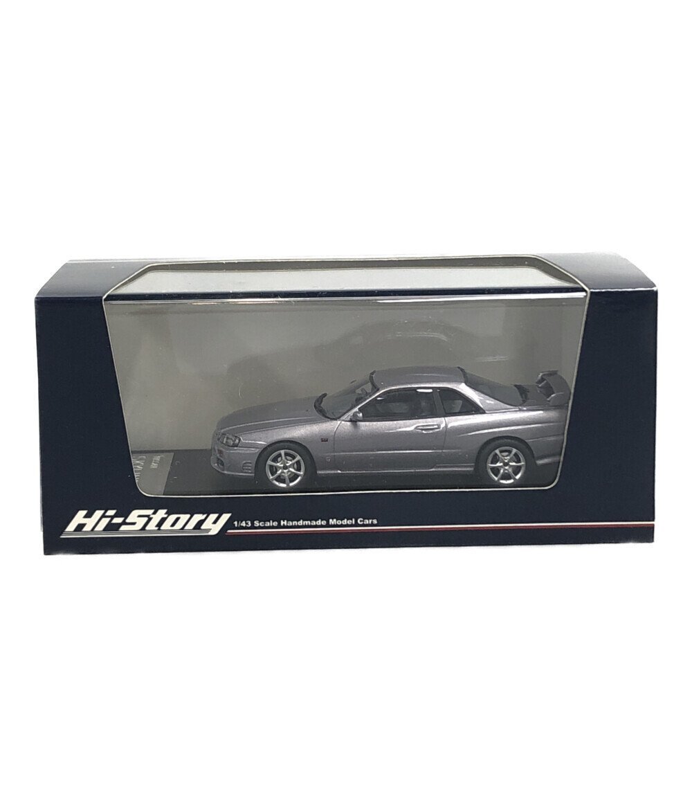 美品 ミニカー NISSAN スカイライン 25GT ターボ 1998年 アストリートシルバー 1/43 Hi-Story インターアライド [0402]_画像1