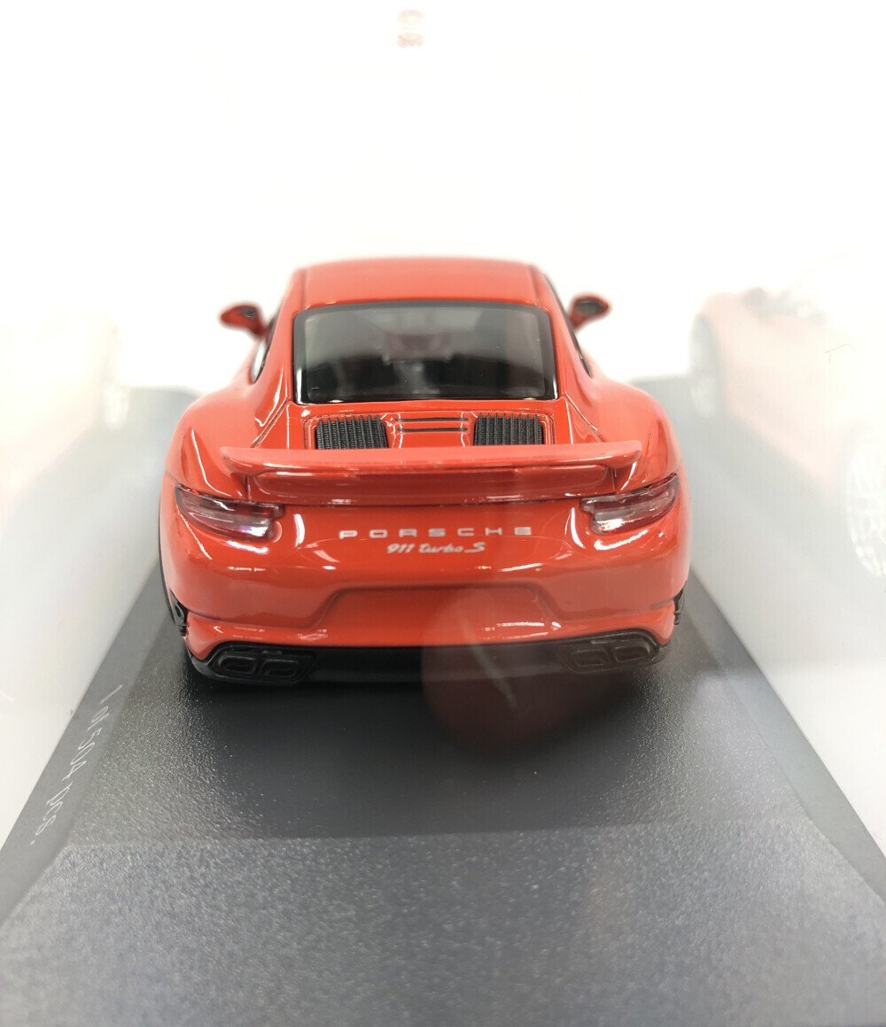 美品 ミニカー Porsche 911 Turbo S 2016 Orange 410 067171 1/43 MINICHAMPS [0402]_画像4