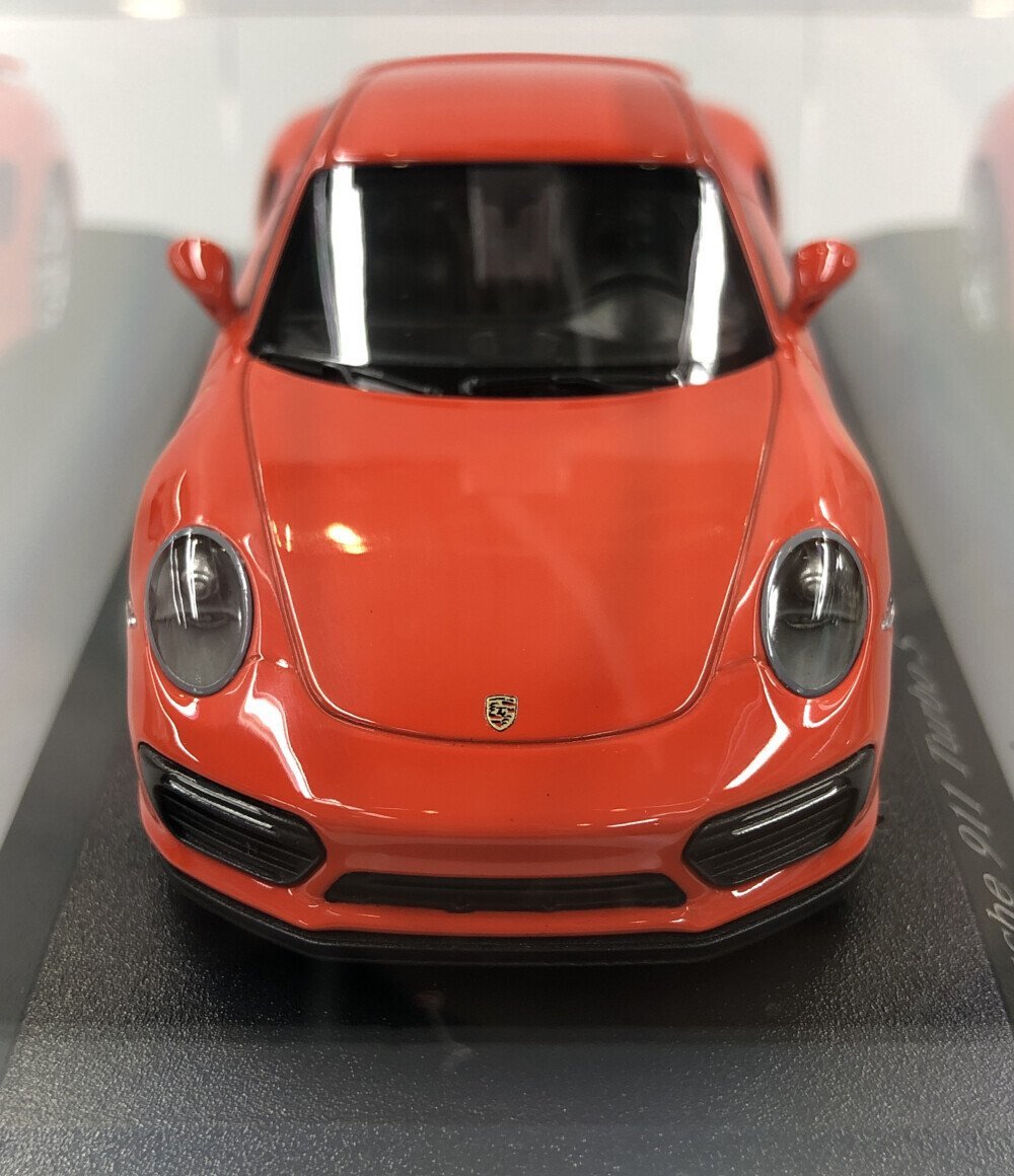 美品 ミニカー Porsche 911 Turbo S 2016 Orange 410 067171 1/43 MINICHAMPS [0402]_画像5