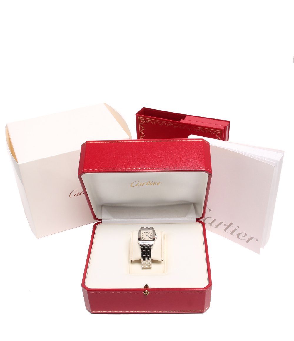 カルティエ 腕時計 モワゼルSM W25064Z5 サントスドゥ クオーツ レディース Cartier [0304]の画像8