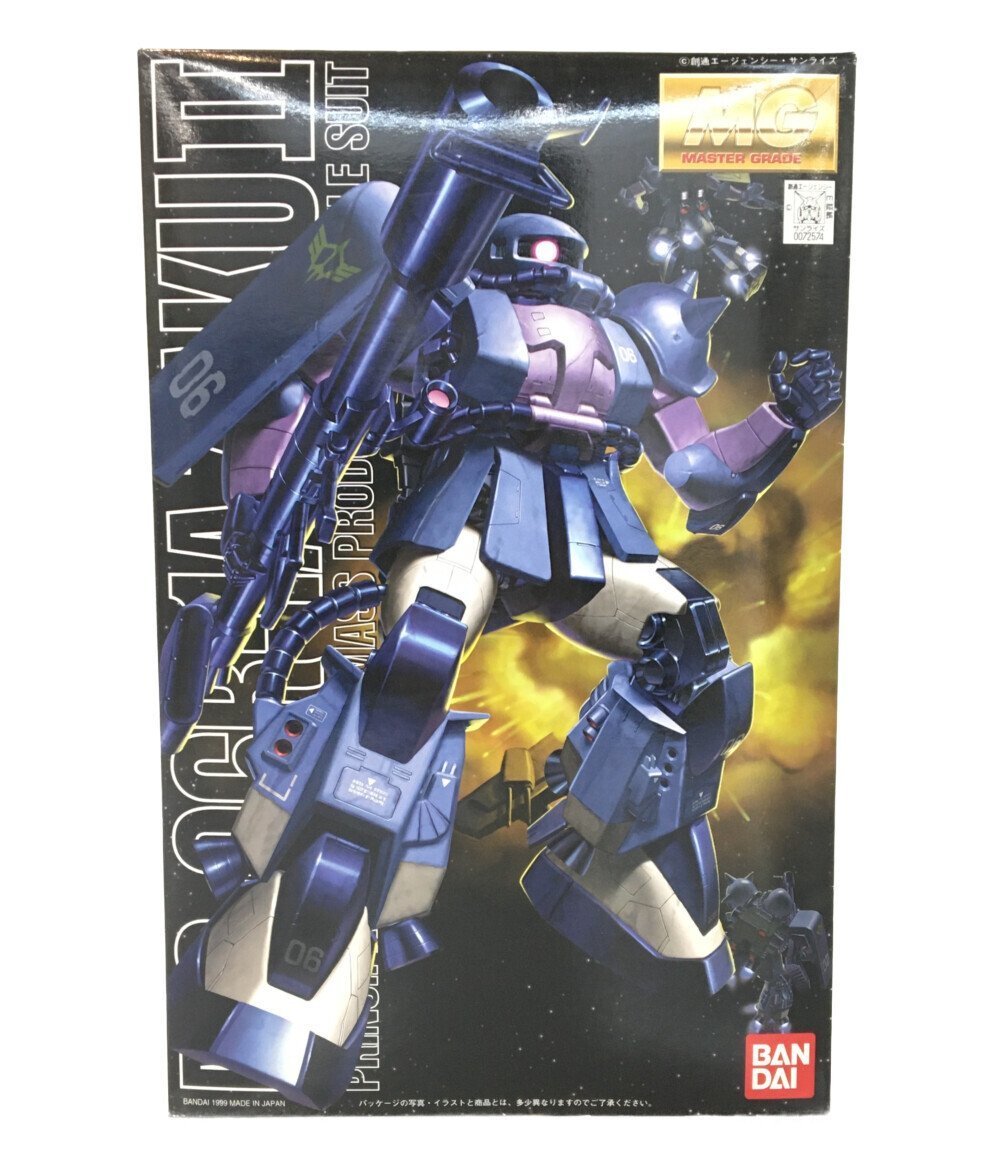 美品 プラモデル 機動戦士ガンダム MSV MS-06R-1A ザク2 黒い三連星仕様 ガンプラ 1/100 バンダイ_画像1