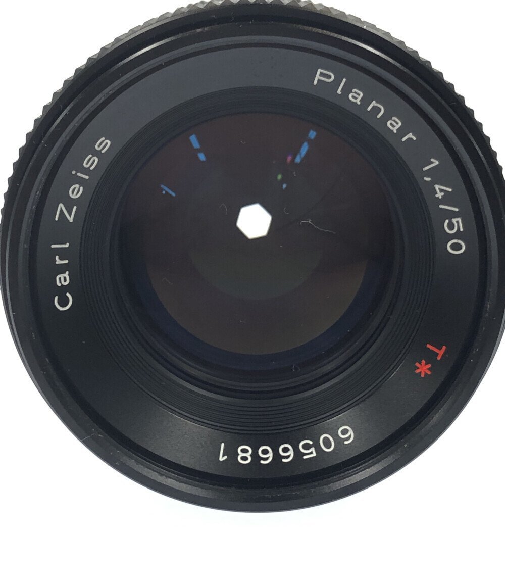 訳あり 交換用レンズ Carl Zeiss Planar T 50mm F1.4 CONTAX [0304]_画像3